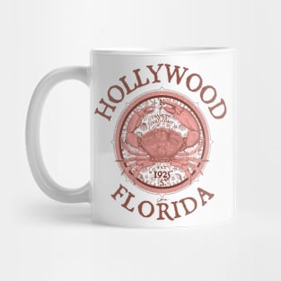 Hollywood, Florida, Stone Crab on Wind Rose Mug